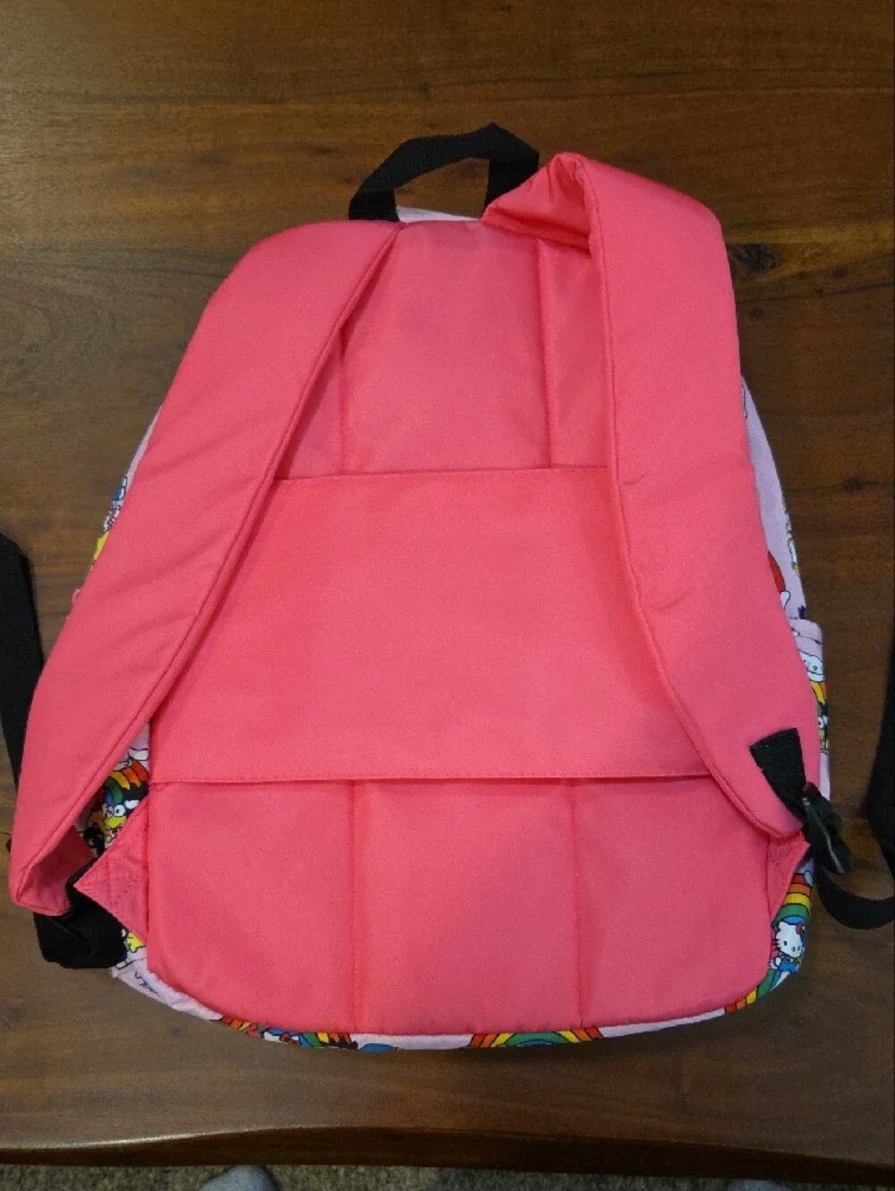 Hello Kitty Pink Rainbow Print Backpack Excellent Condition